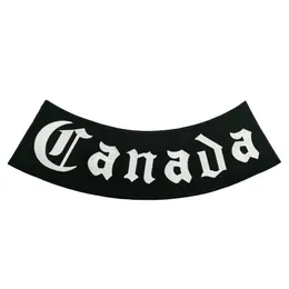 Outlaw Canada Rocker Embroidered Iron On Patch Motorcycle Biker Club MC Front Jacket Vest Patch Detailed Embroidery