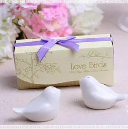 Spice Tools Ceramic Love Birds Salt and Pepper Shaker Party Wedding Favors7814441