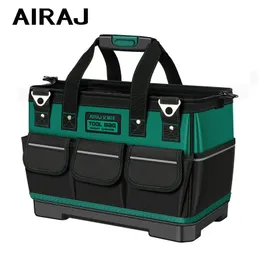 Сумка для инструментов Airaj с отражающей полосой 1680d Oxford Cloth Electrician Bag Multi-карманный водонепроницаемый мешок для хранения 240420