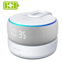 Högtalare bärbara högtalare GGMM D3 BASIT BATERAI TILL ALEXA ECHO DOT 3RD GEN PENGISI DAYA DUDUKAN S ER 3 DENGAN 8 JAM BERMAIN 230517