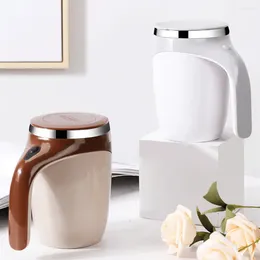 Mugs Drinkware Automatisk magnetisk omrörande kaffer i rostfritt stål kopp självblandande mugg te mjölk