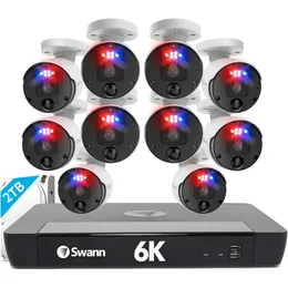 Swann Home DVR Security Camera System - 8 canale 8 fotocamera 1080p CCTV per videosorveglianza Full HD con visione notturna a colori e rilevamento del movimento