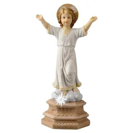 Esculturas 16.5cmh Resina Divino Nino estátua criança bebê Jesus Sculpture Sculpture Catholic Religio