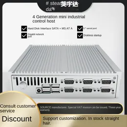 Core 4 Generation I3/I5/I7 Industrial Computer Low Power Consumption 6 Serial Port Mini-Host 4K Industrial Small Computer