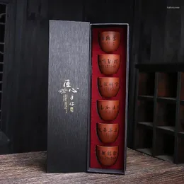 Tazze da tè tazza di sabbia viola Nome prodotto regalo confezione da regalo set di ceramica personalizzata