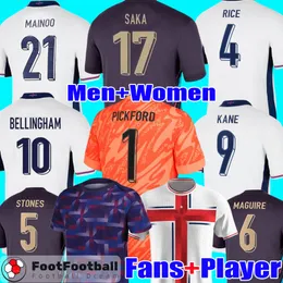 S-4XL MEN MAINOO BELLINGHAM SAKA ENGLANDSフットボールシャツサッカージャージ2025 Toney Kane Sterling Rashford Grealish Foden Man Women Set Top