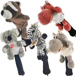 Plüsch Animal Golf Club Head Covers Long Neck Driver 135 Fairway Woods Headcovers 240507