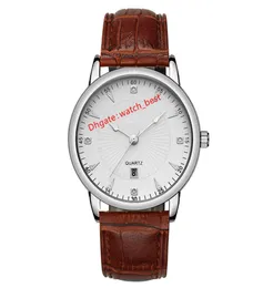 Nowe tanie zegarki kwarcowe życie Wodoodporne kalendarz zegarki na rękę skórzane paski na rękę luksusowe biznesmenowie Watch Holes7820088