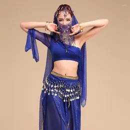 Bühnenbekleidung orientalisch orientalisch Indien Tanz Bauch Kleidung Anzug Aufführung Bollywood Praxis Kostüme