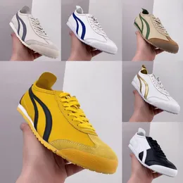 Scarpe messico 66 scarpe designer uomini sneaker verdi pavimento di lusso 2024 classico riso bianco bianco tema in pelle bassa uomo top top e donne tutti sport casual papà 36-45