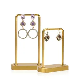 Schmuckständer Gold Black Metal Juwelry Display Ständer cool und lustiger Schminktisch Organizer Ohrring -Bolzen Halskette Q240506