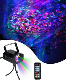 RGB Светодиодный водный океан Ripple Effect Stage Lights Lights Gadget Meteor Laser Projector Lighting Рождественский дискотеки DJ 7Color Dynamic Lamp5372671