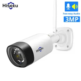 시스템 3MP 1080P WiFi Outdoor IP 카메라 WarterProof 2MP 무선 방탄 카메라 CCTV 앱 view hiseeu