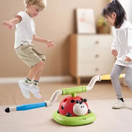 Kids Jump and Toss Toy 3 in 1 Ladybug Multifunction Posike Launcher Sports Game Game Entertainment Game Outdoor Educational Toy Gifts 240506