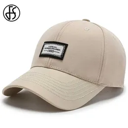 Ball Caps FS 2023 Brand Beige Women Baseball Cap Autumn Casual Street Hip Hop Caps For Men Patch Curved Brim Trucker Hat Casquette Homme Y240507