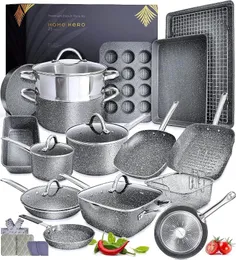 Cookware Sets Home Hero Pots And Pans Set Non Stick - Induction Compatible Kitchen Bakeware PFOA Free