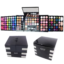 Brushes Glazzi 136 Color Makeup Piano Box Eye Shadow Blush Trimning Profesional Allinone Makeup Set Box Full Tray Make Up Kit