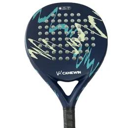 Professional Padel Paddle Tennis Racket Soft Face Carbon Fiber Soft EVA Face Sports Racquet Outdoors Equipment 240116