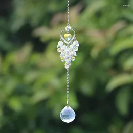 Garden Decorations 1PCS Hanging Heart Suncatcher Prism Pendant For Home Office Decoration Rainbow Maker Window