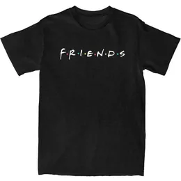 Herr t-shirts Intressant TV-program T-shirt Summer Friend Y2K Vintage T-shirt Cotton Casual T-shirt Mens Short Sleeved Casual Topl2405