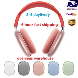 För AirPods Max Bluetooth Earuds hörlurar Tillbehör Transparent TPU Solid Silicone Waterproof Protective Case Airpod Maxs Hörlurar Headset Cover Case