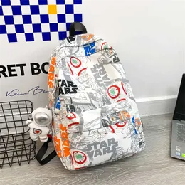 Rucksack Männer Frauenmodik Ins Persönlichkeit Graffiti große Kapazität Casual Männer Rucksack High School Schoolbag Männer 231115