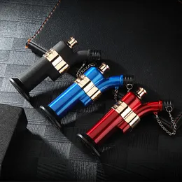 JOBON Wholesale Cigar Cigarette Jet Blue Flame Butane Gas Unfilled Refillable Torch Lighter With Fashion Cheap Price In China