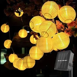 Strings 20/20/30 LED LED Lanterna à prova d'água Solar Solar String Fairy Light Outdoor Power Lamp Garland Christmas para Casamento Home Garden Deco