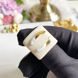 Designer Ring Classic Extravagant Love Ring Gold Brass Letter Rings Fashion Women