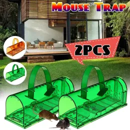 Trappole 2pcs/set trappola del topo umano gabbia animale a gabbia trappola per trappola a parassita catcher catcher roditore cattura del mouse