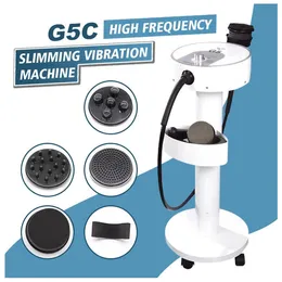 G5 Vibração Máquina de massagem corporal a vibração Anti -celulite Forma da perda de peso Gordura vibratória Reduza 8 cabeças carrinho 240430