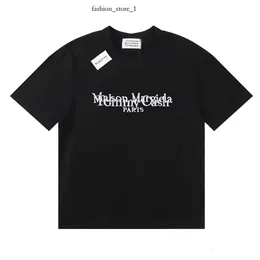 Margiela Mm6 T-shirt Magliette da uomo Designer MM6 Summer traspirato in cotone traspirato T-shirt a manica corta causale con lettere stampando US S-XL maison 816