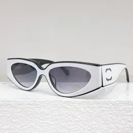 Lady Cat Eye Party Solglasögon Designer Nylon White Cat Eyes Large Frame Casual Party ol Solglasögon med låda