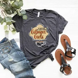 T-shirt feminina Gilmore Girls Shirt Id prefere estar assistindo Gilmore T-Shirt Star Hollow Lukes Diner camisetas Lorelai Rory Tumblr Tops T240507