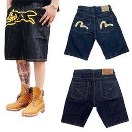 Jeans maschile y2k shorts shorts hip-hop cortometri da uomo pantaloni sportivi casual sciolti gamba larga shortsl2405
