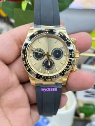 Temiz Fabrika 126519 126518 126500 Çap 40 mm kalınlığında 11.9 mm 4131 hareketli 72 saatlik güç rezervi safir kristal cam ayna 904 paslanmaz çelik