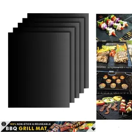 액세서리 60*40cm Teflon Barbecue Mat Nonstick Grill Mat Cropabable 쉽게 깨끗한 재사용 가능한 베이킹 매트 내열 저항 BBQ 주방 도구