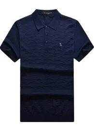 メンズポロス夏の短袖の億万長者イタリアンクチュールシルクシャツ