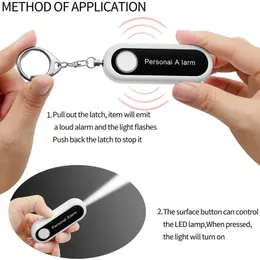 2024 NEW NEW Portable Self Defense Alarm 125DB Personal Security Alarm Keychain With LED Lights Emergency Safety Alarm For Women, Men, Child