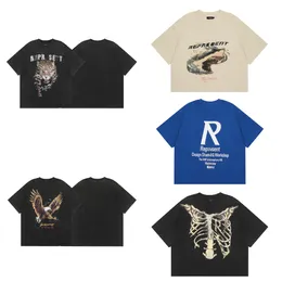 Designer Kith T Shirt Kort ärm Luxury Major Route Brand Rap Classic Tees Hip Hop Male Singer T-shirt Tokyo Shibuya Retro Biologi Street Fashion Social Brand T-shirt T-shirt