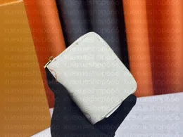 Designer-Taschen Frauen Kurzerbringliche Brieftasche Klassiker weißer Buchstaben Zippy Coin-Geldbörsen klassische Marke Reißverschluss tragbar