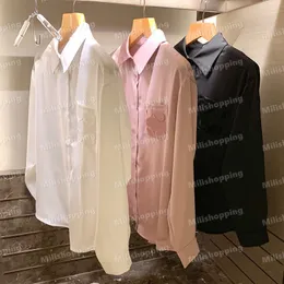 Camicie da ricamo con camicette da donna camicette sciolte camicie lunghe estate nuove magliette parigini