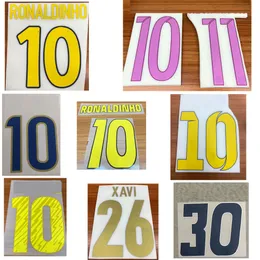 Namest retrò Xav A.iniesta Henry Suarez Puyol Eto Ronaldinho David Villa Printing Soccer Patch Badge