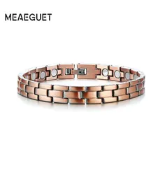 Kopparlegering Magnetiska kvinnors hälsoarmband Justerbar terapi Energi Anti Artrit Smärta Relief Bangle Pulseira Feminina7799319