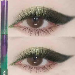 Eyeliner Shiny Pearlescent Eyeliner Pen Waterproof Glitter Green Gold Purple Liquid Eyeshadow Lying Silkworm Pen Women Makeup Cosmetics