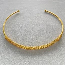 Chokertråd Envindande krage halsband för kvinnor minimalistiska enkla halsband unika coola ovanliga smycken