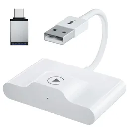 Uppgradera CarPlay -adapter för iPhone Auto Car Adapter, Apple Wireless CarPlay Dongle, Plug Play 5GHz WiFi Online -uppdatering