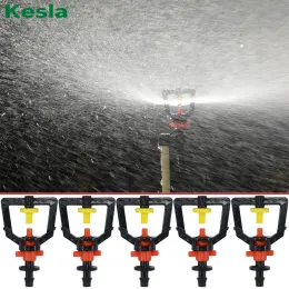 装飾ケスラ5PCS温室360屈折マイクロノズルガーデンドリップ灌漑ミストシステムハンディ剤加湿器噴霧器W 4/7mmバーブ