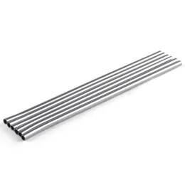 Drinking Straight Bent Durable Stainless Steel Straw Curve Metal Straws Bar Family Kitchen For Beer Fruit Juice Drink Party Accessory Kd1 s