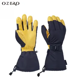 Gloves OZERO Winter Gloves Ski Mittens Thinsulate Insulated Snow Work Heated Glove Thermal Work Driver Windproof Waterproof For Men